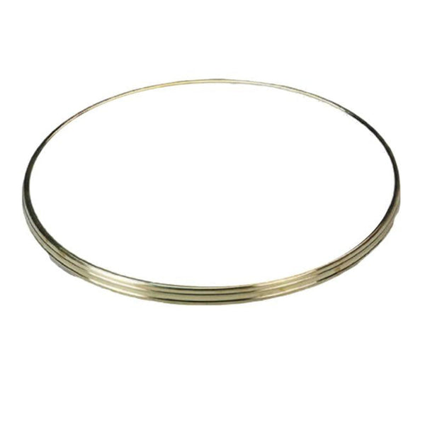 WERZALIT 28 - Table top - 001 - WHITE / BRASS - 70cm