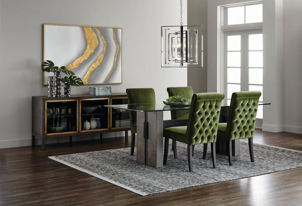 Gold Abyss (Set Of 2)  40" X 60"  Gold Floater Frame