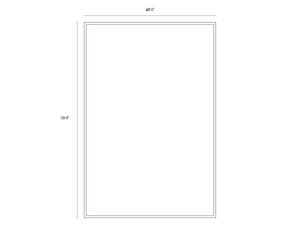 The Peacock  48" X 72"  Charcoal Frame