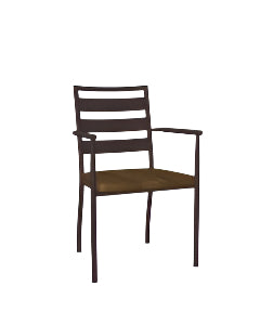 Tori Chair Solid Wood (Birch) Seat And Metal Backrest