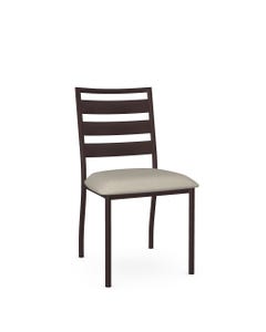 Tori Chair Upholstered Seat And Metal Backrest