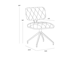 Virtu Swivel Dining Chair  | Set of 2