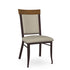 Eleanor Chair - upholstered seat wood backrest