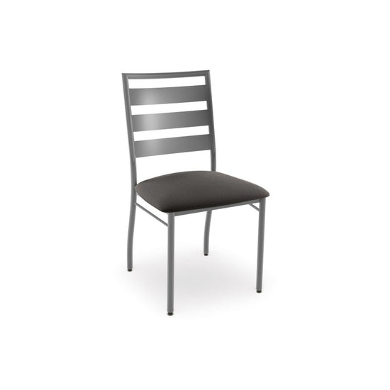 Tori Chair - upholstered seat metal backrest