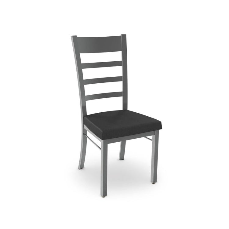 Owen Chair - upholstered seat metal backrest