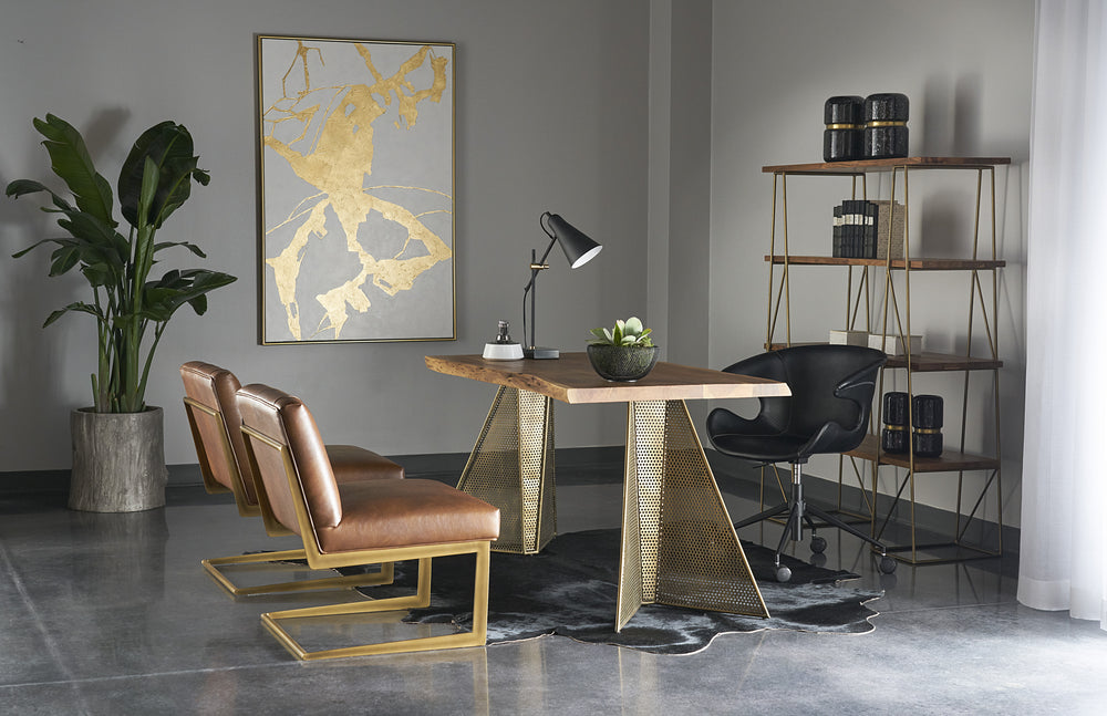 Fractured Fix  40" X 60"  Gold Floater Frame