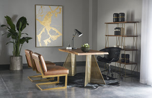 Fractured Fix  40" X 60"  Gold Floater Frame