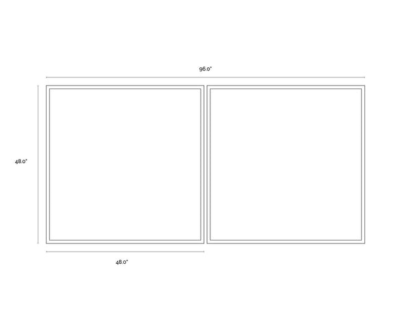 Wild Ones (Set Of 2)  48" X 48"  Gold Floater Frame