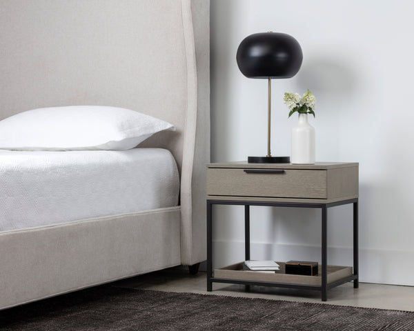 Rebel Nightstand Small  Black