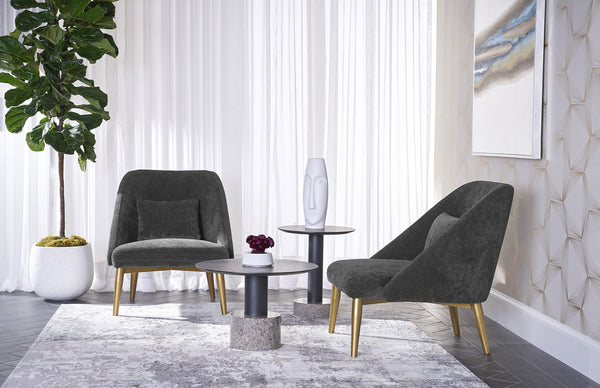 Monaco End Table  Gold