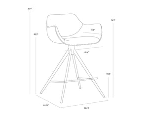 Owen Swivel Counter Stool