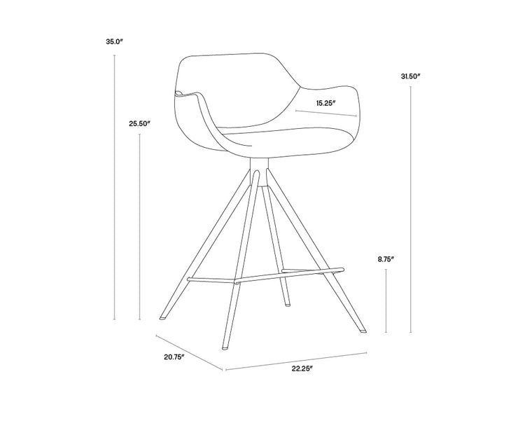 Owen Swivel Counter Stool