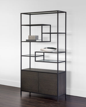 Stamos Bookcase  Black