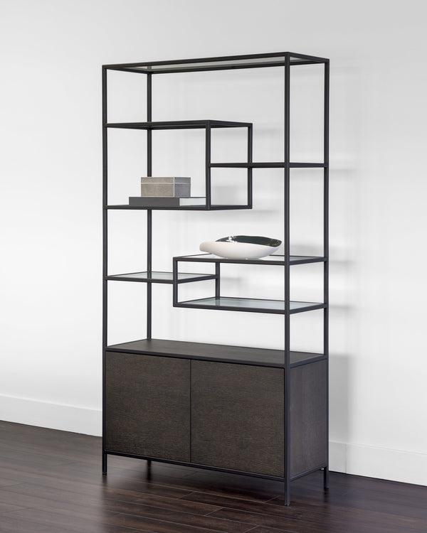 Stamos Bookcase  Black