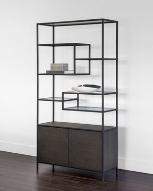 Stamos Bookcase  Black