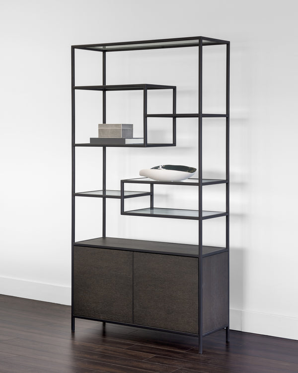 Stamos Bookcase  Black