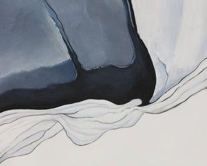 Glacial Rock  48" X 72"  Black Floater Frame