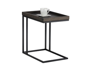 Arden C Shaped Side Table  Black