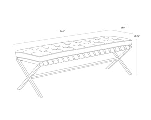 Kenji Bench Small  Gold