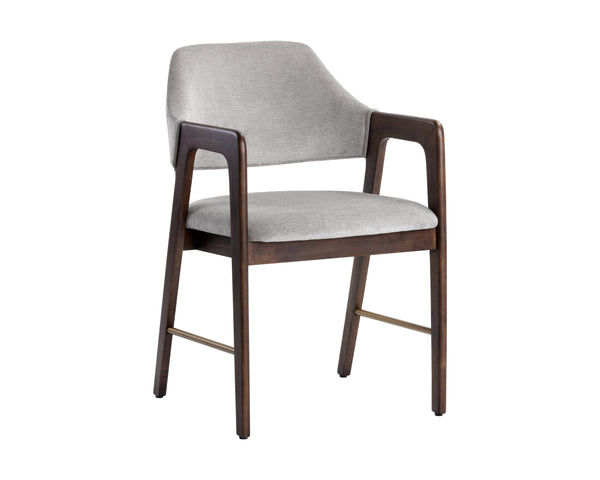 Milton Dining Armchair  Smoke Acacia