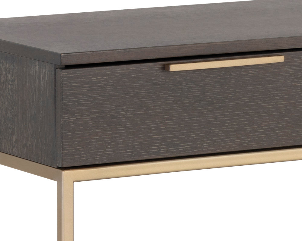 Rebel Console Table With Drawers   Gold