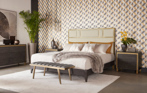 Vinyl Dreams (Set Of 2)  48" X 48"  Distressed Brown Floater Frame