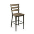 Dexter Non Swivel stool Counter height - wood seat and backrest