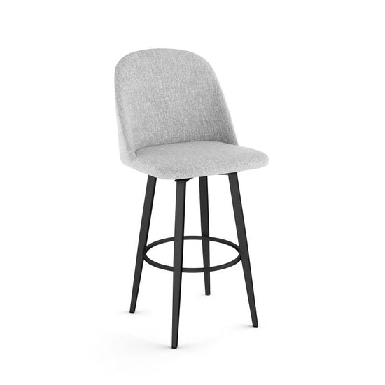 Zahra Swivel stool Counter height - upholstered seat and backrest