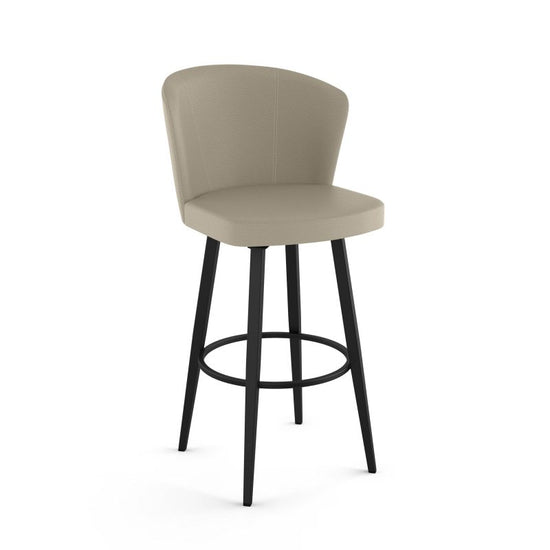 Benson Swivel stool Bar height - upholstered seat and backrest