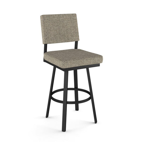 Mathilde Swivel stool Bar height - upholstered seat and backrest