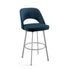 Scarlett Swivel stool Bar height - upholstered seat and backrest