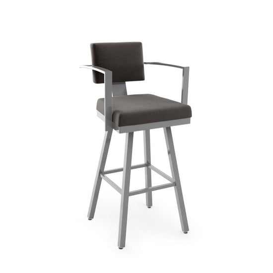 Akers Swivel stool Counter height - upholstered seat and backrest