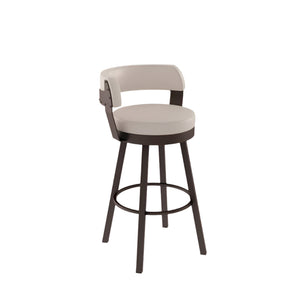 Russell Swivel stool Counter height - upholstered seat and backrest