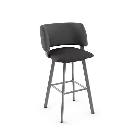 Easton Swivel stool Bar height - upholstered seat and backrest