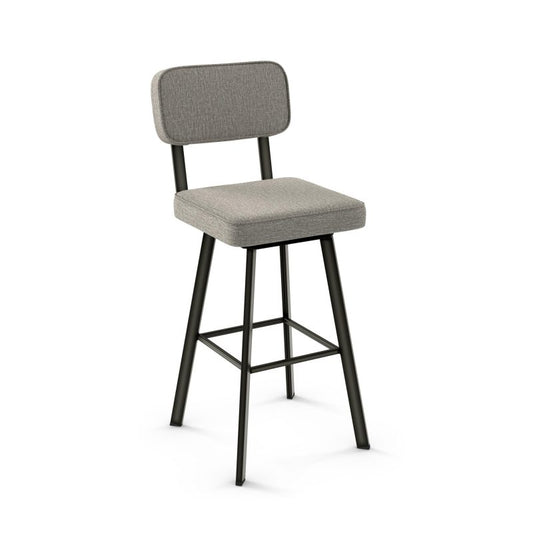 Brixton Swivel stool Counter height - upholstered seat and backrest