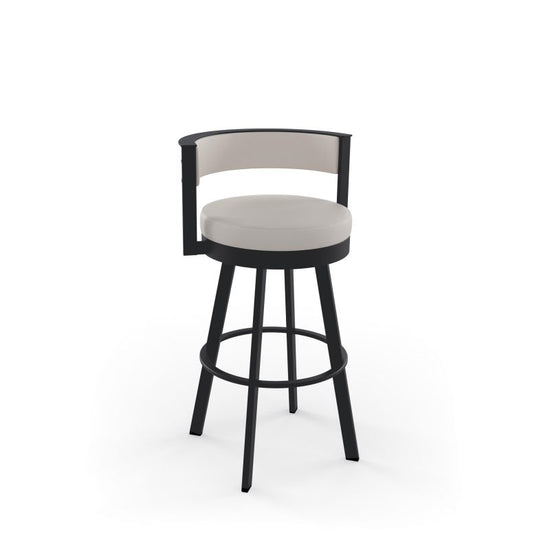 Browser Swivel stool Counter height - upholstered seat and backrest