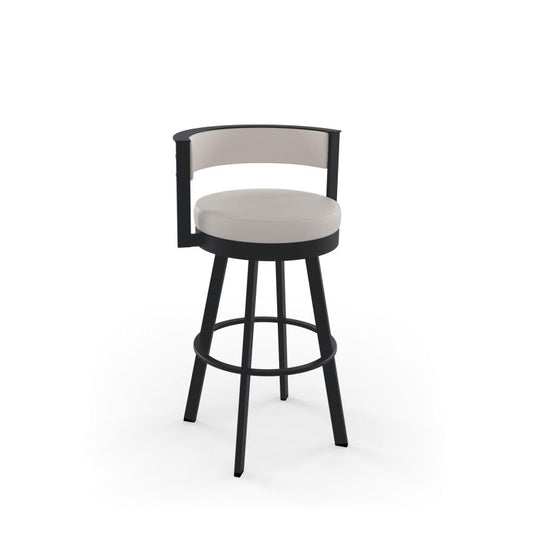 Browser Swivel stool Bar height - upholstered seat and backrest