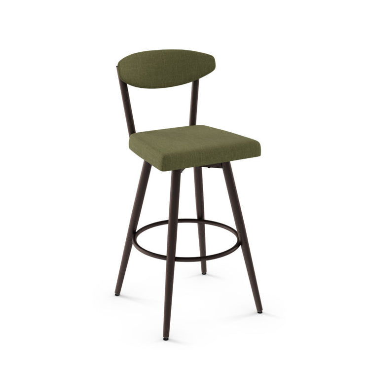 Wilbur Swivel stool Bar height - upholstered seat and backrest