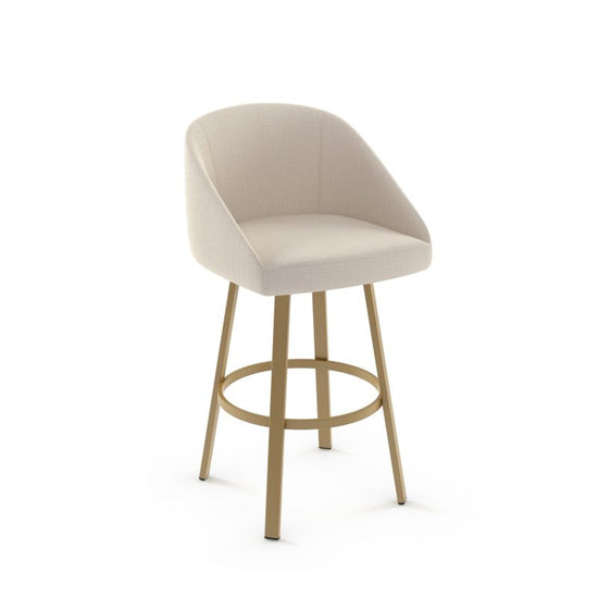 Wembley Swivel stool Bar height - upholstered seat and backrest