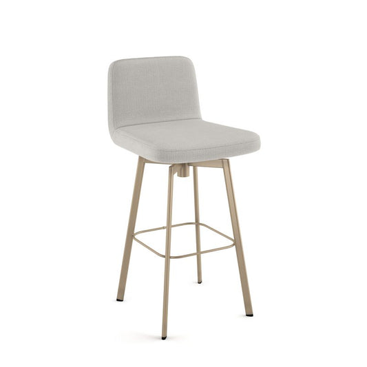 Tully Swivel stool Counter height - upholstered seat and backrest