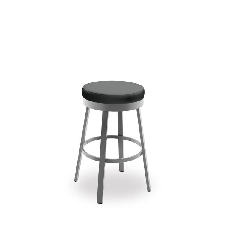 Clock Swivel stool Bar height - upholstered seat 