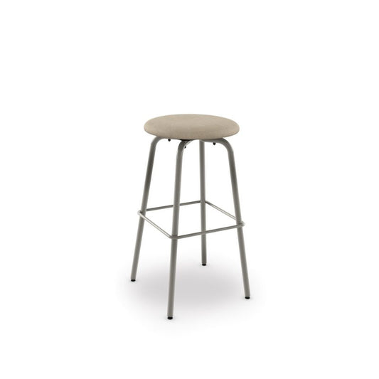 Button Swivel stool Counter height - upholstered seat 