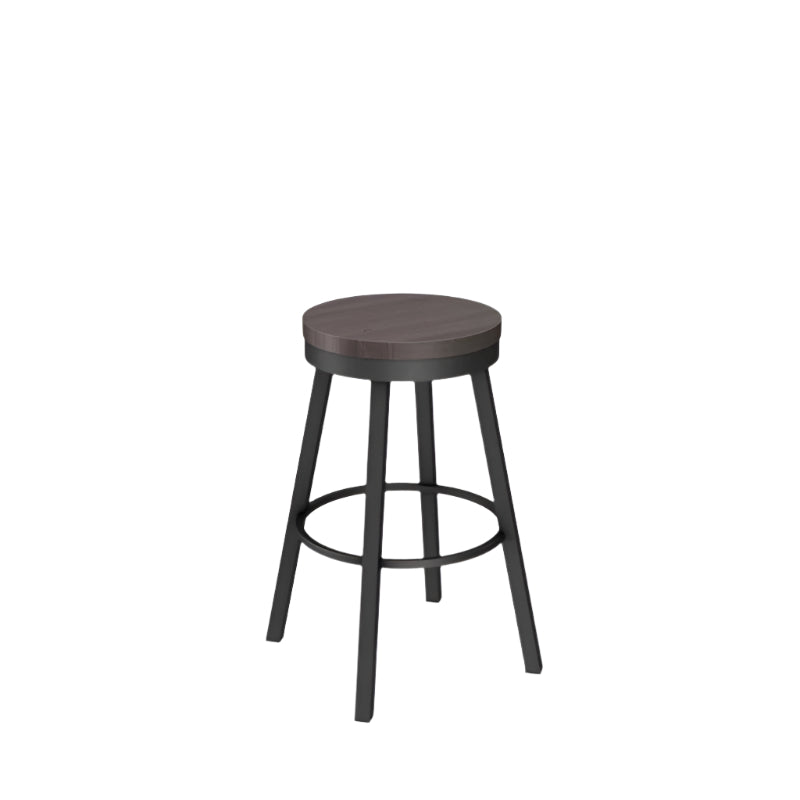 Connor Swivel stool Bar height - wood seat 