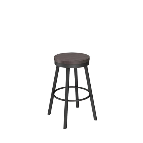 Connor Swivel stool Bar height - wood seat 
