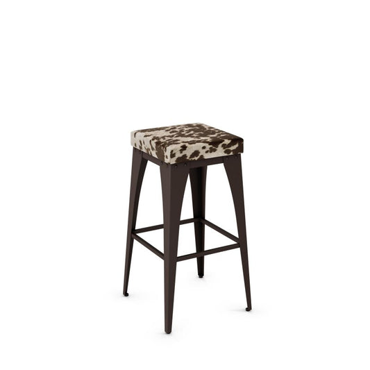 Upright Non Swivel stool Bar height - upholstered seat 