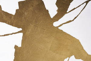 Fractured Fix  40" X 60"  Gold Floater Frame