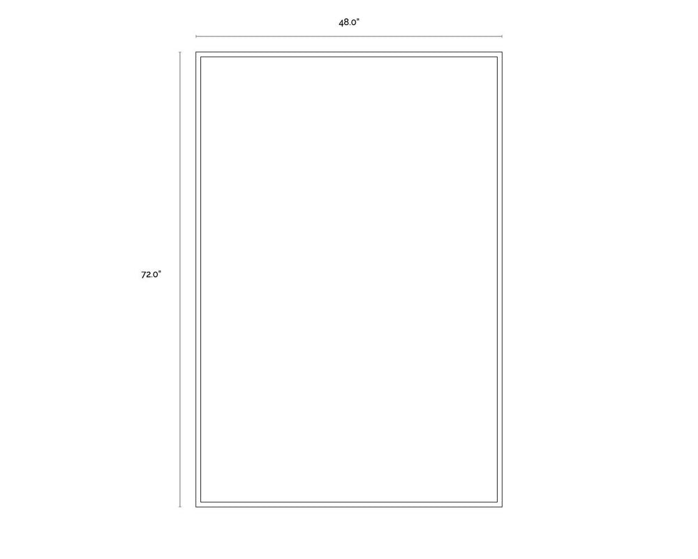 Colonial Revival  48" X 72"  Black Floater Frame