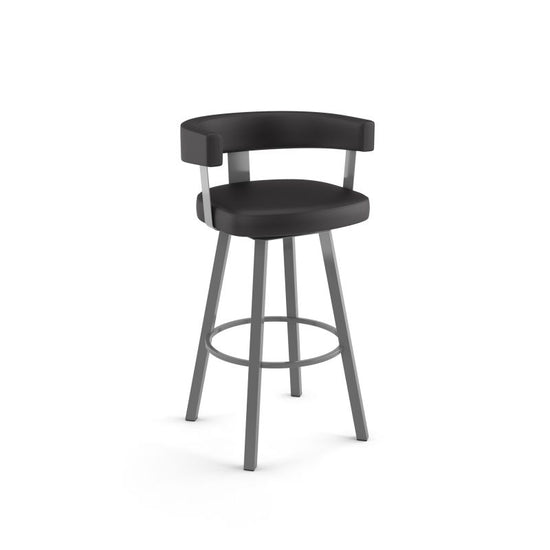 Parker Swivel stool Counter height - upholstered seat and backrest