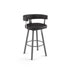 Parker Swivel stool Counter height - upholstered seat and backrest