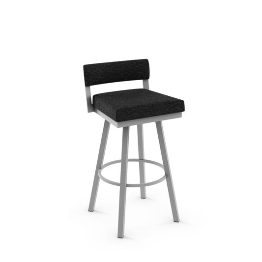 Travis Swivel stool Counter height - upholstered seat and backrest